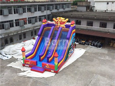 Cheap Winnie Kids Inflatable Dry Slide For Sale Commercial Inflatable Slide  BY-DS-100